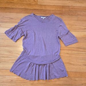 Burberry Babydoll Top Lilac Silk Knit Coquette Cottagecore L
